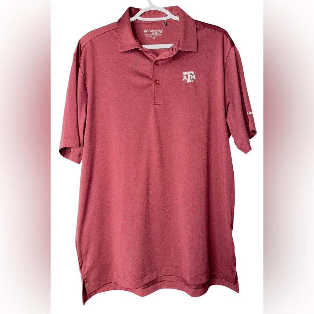 EUC‎ COLUMBIA GOLF Texas A & M Golf Polo - large
